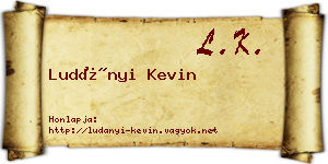 Ludányi Kevin névjegykártya